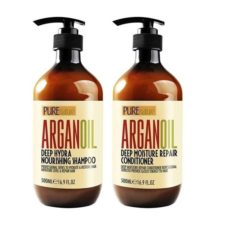 پک شامپو و ماسک مو پیور نیچر Pure Nature (فاقد سولفات، با آبکشی) مدل آرگان