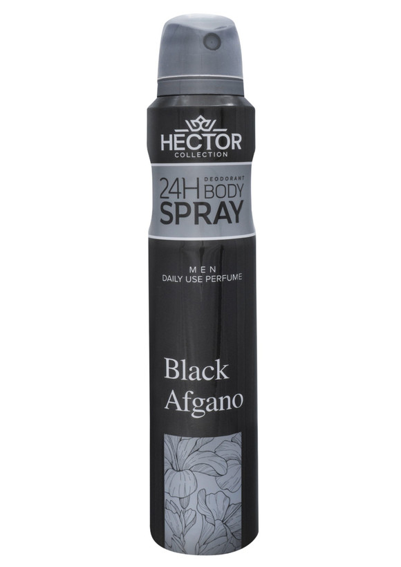 اسپری بدن مردانه هکتور رایحه بلک افغان حجم ۲۰۰میل