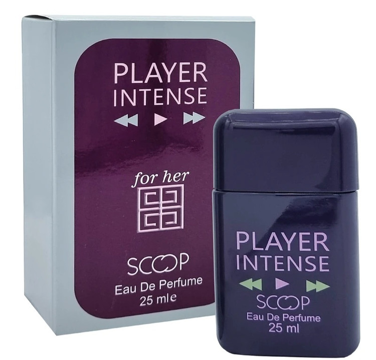 ادکلن جیبی (مینیاتوری) زنانه اسکوپ مدل پلیر اینتنس ( Player INTENSE) حجم ۲۵ میل
