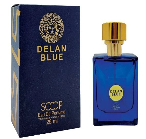 ادکلن جیبی (مینیاتوری) مردانه اسکوپ مدل دیلان بلو (DELAN BLUE) حجم ۲۵ میل