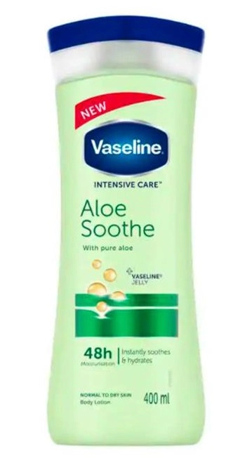 لوسیون بدن وازلین مدل Aloe Soothe (رایحه آلوئوورا)