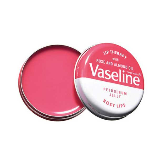 بالم لب وازلین Rosy Lips ظرف فلزی صورتی