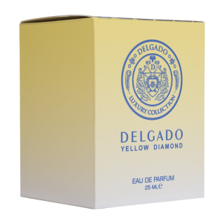 ادکلن زنانه مینیاتوری دلگادو مدل yellow diamond حجم 25 میل
